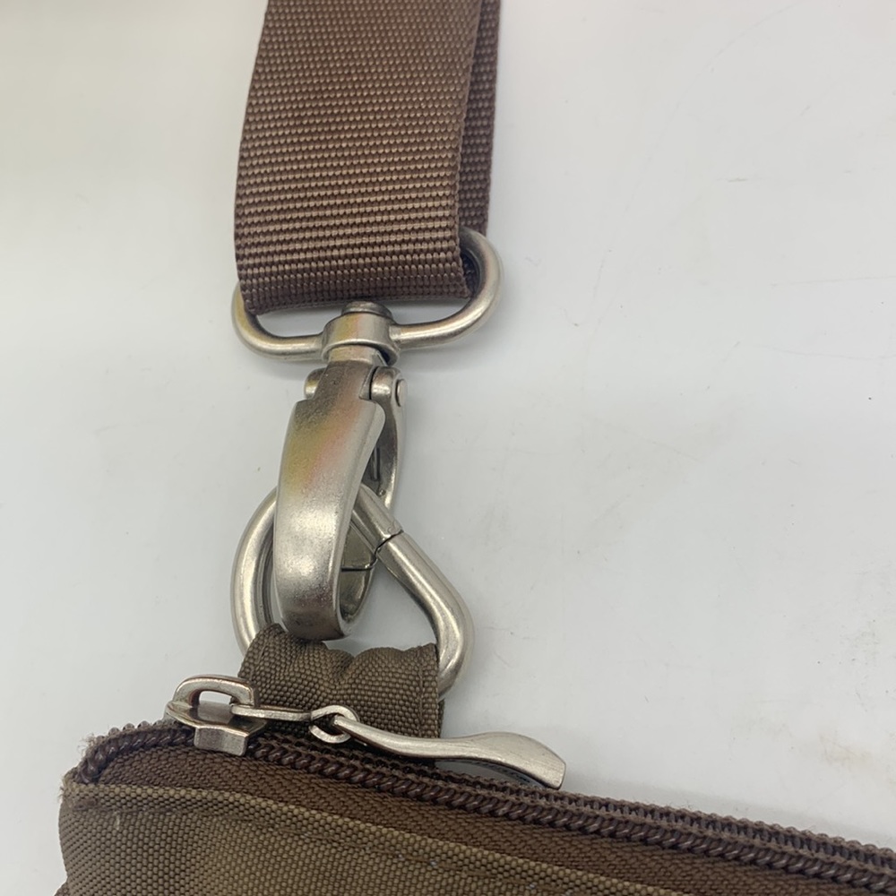 Baggallini Brown Crossbody Nylon 3 Front Pocket Bag for Travel everyday MCB3796I - Picture 7 of 15